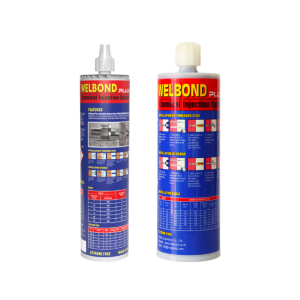 น้ำยาเคมีเสียบเหล็ก แบบฉีดรุ่น เวลบอนด์ พลัส ขนาด 410 มล 12ชิ้น/กล่องWelbond-Plus Epoxy Injection System 410ml